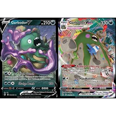 Imagem de Lote de cartas Garbodor V & Vmax - 101/203 - Céus em evolução - Lote de 2 cartas Pokemon Ultra Raro