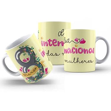 Imagem de Caneca dia internacional da mulher - xícara de porcelana mod 015