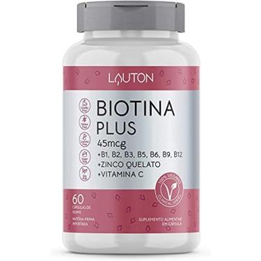 Imagem de Biotina C/ B1 B2 B3 B5 B6 B9 B12 Zinco Quelado Vitamina C Lauton Nutrition