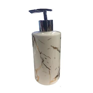 Imagem de Porta Sabonete Líquido Porcelana Branco Marmol 320ml - Wincy