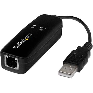 Imagem de StarTech.com (USB56KEMH2) 56K USB discagem e modem de fax - V.92, externo - modem USB baseado em hardware - taxas de transferência de até 56 Kbps (dados) / 14,4 Kbps (fax)