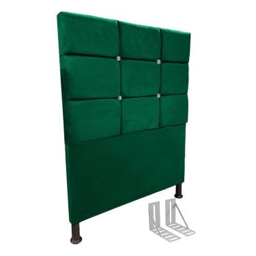 Imagem de Cabeceira de Cama Box Viúva + Frame 130cm Estofada Lari C