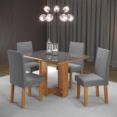 Imagem de Conjunto Sala de Jantar Micaela 4 Cadeiras Venus Viero