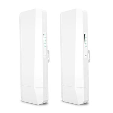 Imagem de CIADAZ Ponte sem fio para câmeras de vigilância e segurança externas 5.8G Sem fiação Elevador Ponte sem fio Configuração fácil Adaptadores de rede Powerline de alto desempenho Ponto de acesso externo