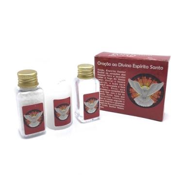 Imagem de Kit Proteção Divino Espírito Santo - Água Vela E Sal
