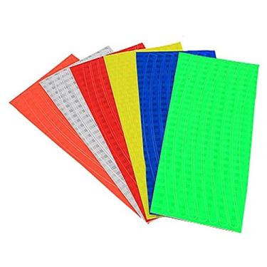 Imagem de 2 Folhas - Fita Luminosa Refletiva Aros De Bicicleta Ou Moto