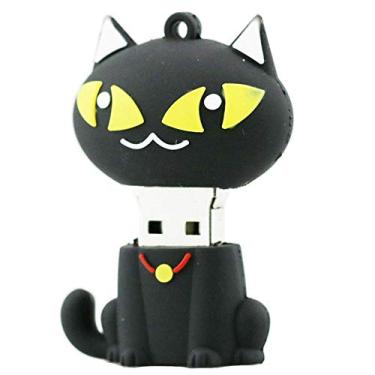 Imagem de 16GB Cat Model USB Flash Drive USB 3.0 Dispositivo de Armazenamento USB Flash Disk USB Drive USB 3.0 Memory Stick USB Stick U Disk Pen Drive USB Flash Memory Disk - Preto