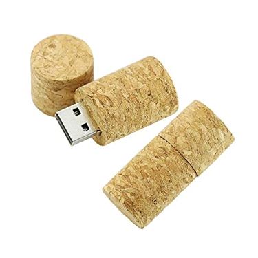 Imagem de Flash Drive USB 16 GB com formato de rolha de vinho, unidades USB, pen drives USB 2.0, pen drive, armazenamento de data, pendrive, pendrive, armazenamento externo (marrom)