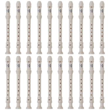 Imagem de Kit 20 Flautas Doce Barroca FL 20B New York