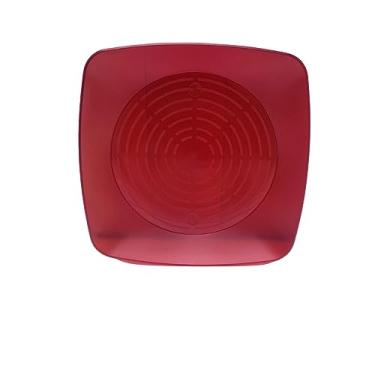 Imagem de 10 Pratos Descartáveis P/Bolo Ou Sobremesa Tipo Acrílico 15X15 (VERMELHO RUBY)