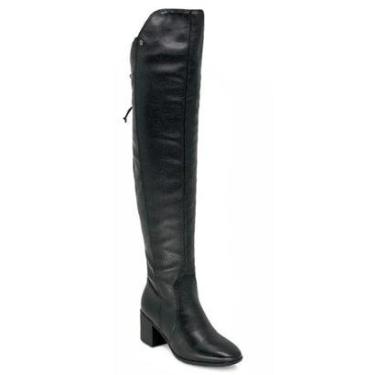 Imagem de Bota Feminina Bottero Over Knee Couro Cano Longo Preto 36-Feminino