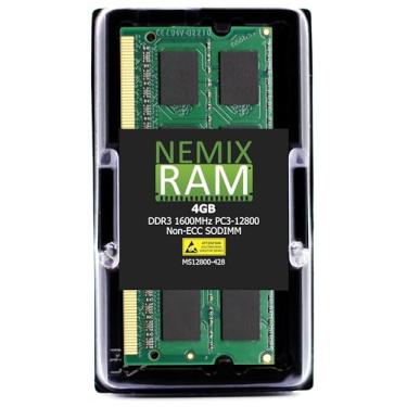 Imagem de NEMIX RAM RAM de substituição compatível com 4GB DDR3 1600MHZ PC3-12800 SODIMM para Synology Rackstation RS2416RP+ RS2416+ RS815RP+ RS815+ Diskstation DS1817 DS2415+ DS2015xs DS1815+ DS1515+
