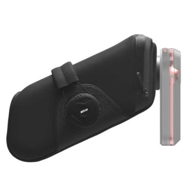 Imagem de KOM Cycling Bolsa de sela – Bolsa de selim de bicicleta para carregar várias ferramentas, tubo, alavancas de pneu, assento seguro sob a bicicleta com suporte Garmin Varia, mostrador de cadarço ATOP e bolso interno para Apple AirTag.