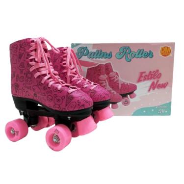 Imagem de Patins Roller Estilo New Rosa Tamanho 34, DM Radical