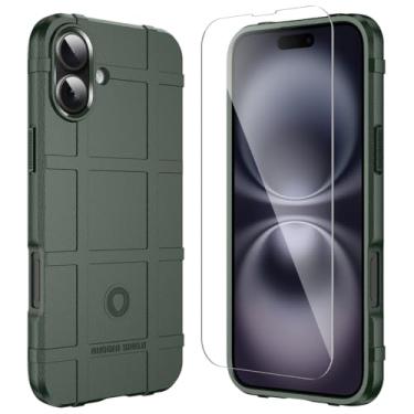 Imagem de LABILUS Capa protetora tática resistente à queda de 2,4 m TPU espesso armadura tática compatível com iPhone 16 Plus (6,7 polegadas) - Floresta Boreal