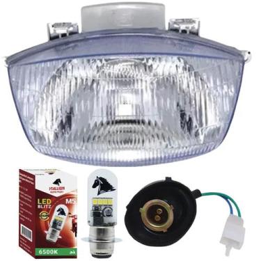 Imagem de Bloco Optico Farol, Soquete, Lâmpada Biz 100 98 Á 05 - PLASMOTO