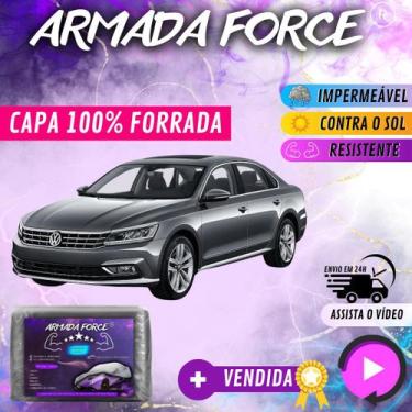 Imagem de Capa Cobrir Carro PASSAT 100% Forrada Armada Force 100% Impermeável Fo
