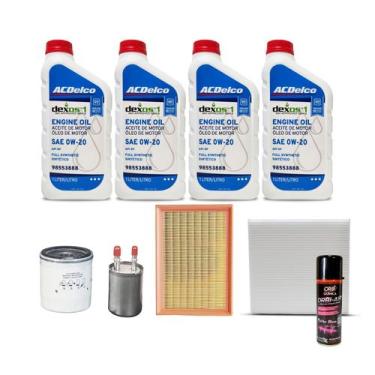 Imagem de Kit Troca De Óleo Chevrolet Tracker Flex 1.4 Turbo Acdelco 0w20 + Higi