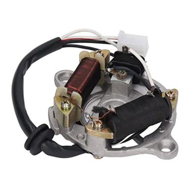 Imagem de Conjunto Bobina de Ignição do Estator do Magneto para Trilha Motocicleta Pw50 para Bicicleta Sujeira 1981 1983 Magneto do Estator Motocicleta Magneto Estator Montagem