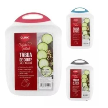 Imagem de Tábua De Corte Multiuso Carne Legumes Frutas 26x 17 Cm - Clink 