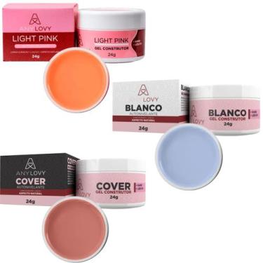 Imagem de Kit 3 Géis Anylovy 24g: Versatilidade e Qualidade para Suas Unhas, Gel