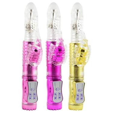 Imagem de Vibrador Rotativo Sobe E Desce Butterfly 23 X 3,5Cm Vipmix, Roxo