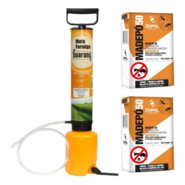 Imagem de Bomba Mata Formiga Polvilhadeira Guarany + 2kg Formicida Pó - GUARANI