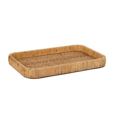 Imagem de Bandeja em Fibra Natural Retangular - 40x26cm - Abra Casa