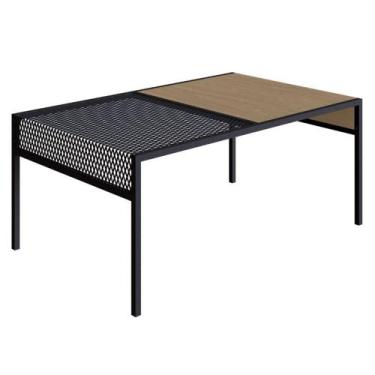 Imagem de Mesa de Centro Industrial York Artesano Retangular 80 cm (largura) em 