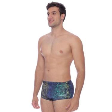 Imagem de Sunga Speedo Tradicional France - Masculino, GG2, Azul, Amarelo