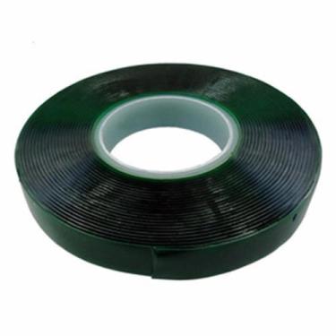 Imagem de Fita Dupla Face Acrilica 5M Incolor Revestimento Liner pol Na Cor Verd