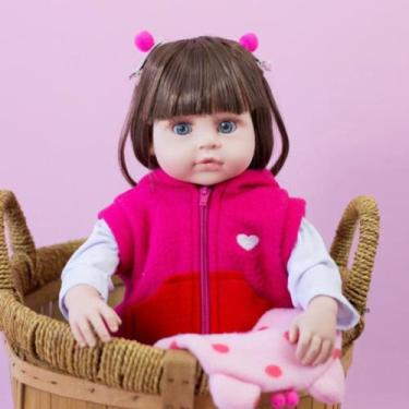 Imagem de Bebê Reborn Girafinha Realista pode dar banho - LS BRINQUEDOS