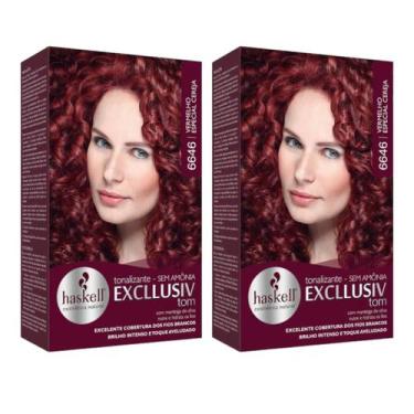 Imagem de Kit 2 TONALIZANTE HASKELL 6646 VERMELHO ESPECIAL CEREJA