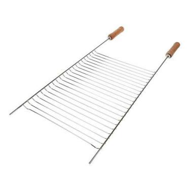Imagem de Grelha Simples Grande 03 Assar Carne Linguiça 86x38cm Mor