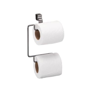 Imagem de Suporte Duplo Para Papel Higiênico Para Caixa Acoplada Onix Em Aço  - 