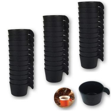 Imagem de Conjunto Copete 36 Porta Copos Descartável Cantinho Café Plástico Pret