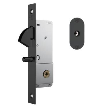 Imagem de Fechadura Stam 1940 ESP Preto Porta de Correr