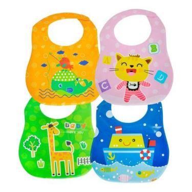 Imagem de Babador Baby Infantil Impermeável Atóxico Guta Guti Criança - DM TOYS,
