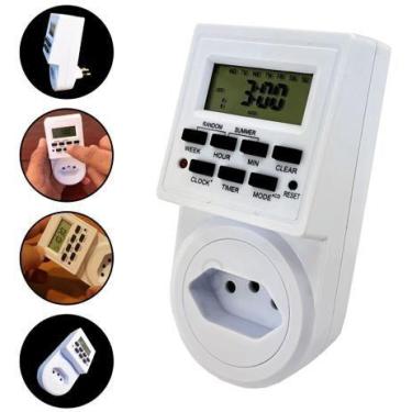 Imagem de TIMER DIGITAL E TEMPORIZADOR LCD TOMADA ENERGIA BIVOLT 2200W 10ª COM R