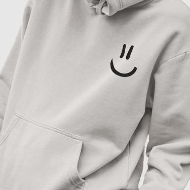 Imagem de Blusa Moletom Genuine Grit Masculina Estampada Algodão 30.1 Smile, Cin