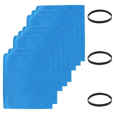 Imagem de Compre sacos de filtro para aspirador de pó Stanley 1 2 3 4 5 6 galões de vácuo molhado/seco SL18129, SL18116P, SL18115P, SL18115, SL18130, SL18116, peça nº 25-1217 com 3 faixas de retenção (pacote