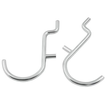 Imagem de LifCratms 60 peças de ganchos de metal para quadro de pegboard, expositor de parede de 1/10.2 cm, acessórios para pendurar ferramentas, joias, colares, chaves