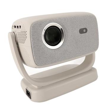 Imagem de Projetor Externo, Projetor 1080P Projetor de Filme Externo Giratório de 180 ° Projetor Inteligente Projetor de Vídeo Portátil Com WiFi 6 bt para Smartphone TV Stick (Plugue dos