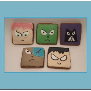 Imagem de Biscoito Decorado de Mel Titãs - Dona Maria Biscoiteria.