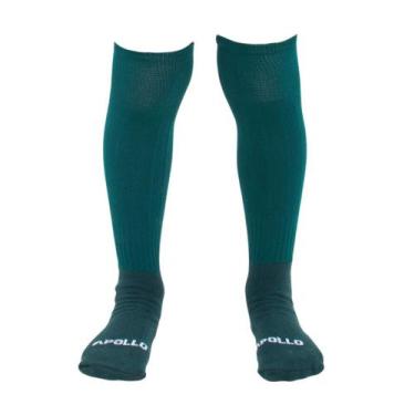Imagem de Meião de Futebol Adulto Colorido Profissional Apollo, Verde escuro