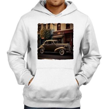 Imagem de Moletom Carro antigo na cidade - Foca na Moda, Branco, PP