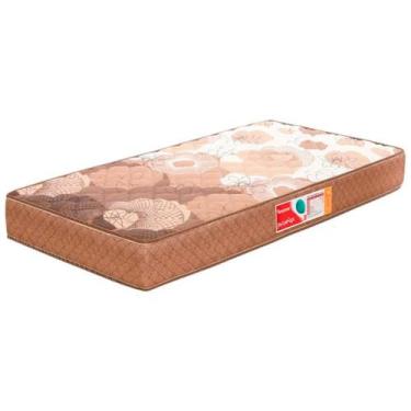 Imagem de Colchão Solteiro Espuma D33 Turquesa 88x188x14 Marrom - Prorelax