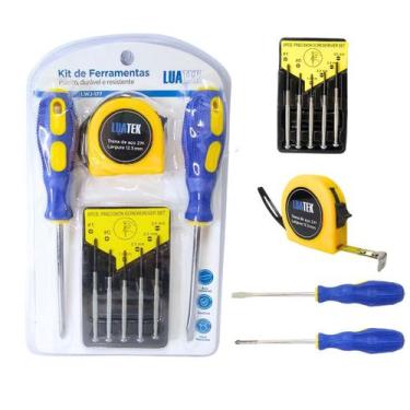 Imagem de Jogo Ferramenta kit Chave precisão 6Pcs Trena Fenda Philips - LUATEK