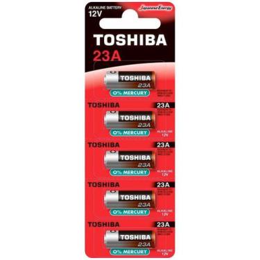 Imagem de Bateria 23A 12V Alcalina Toshiba MN21 C/5 Un Portão Alarme