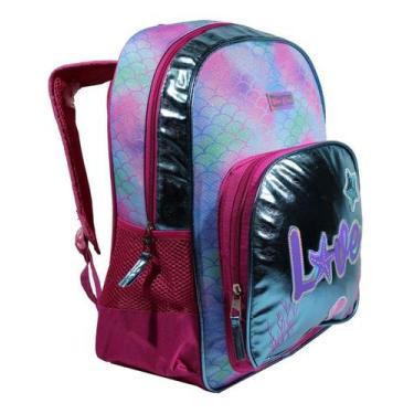 Imagem de Mochila Feminina Colorida Infantil Juvenil Escolar Mf8100 - Yepp